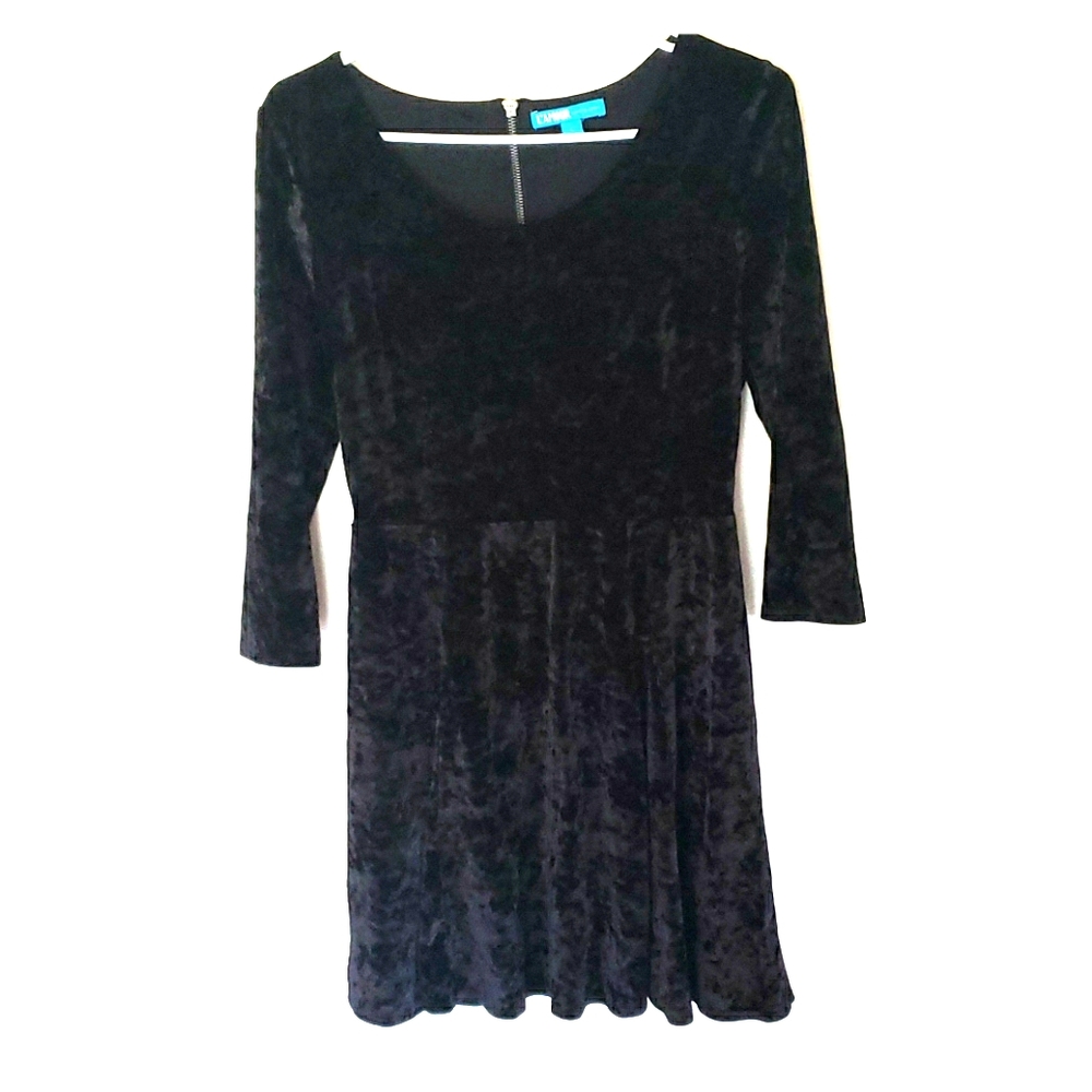 Black Velvet skater dress